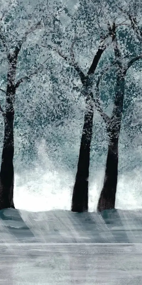 A Blue Forest Wall Art