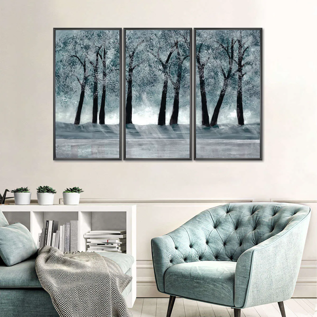 A Blue Forest Wall Art