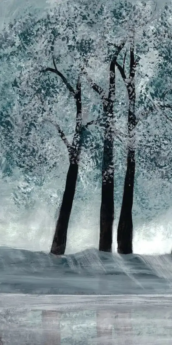 A Blue Forest Wall Art