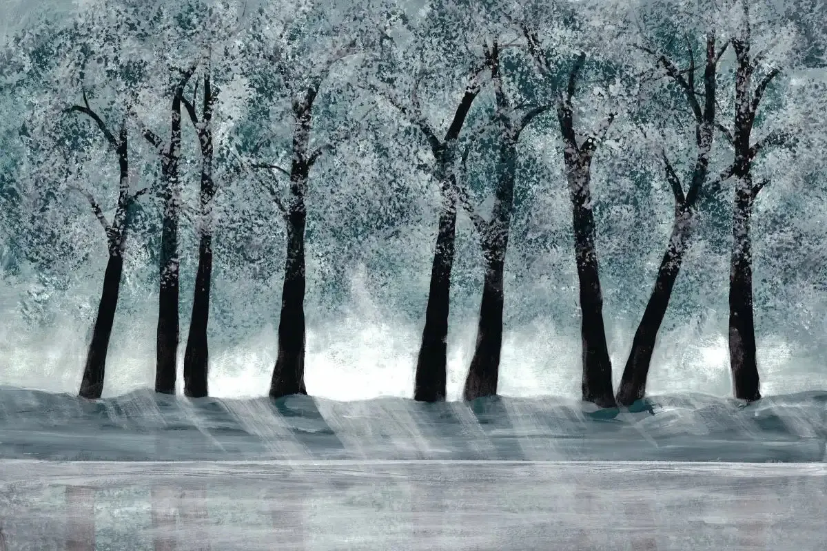 A Blue Forest Wall Art