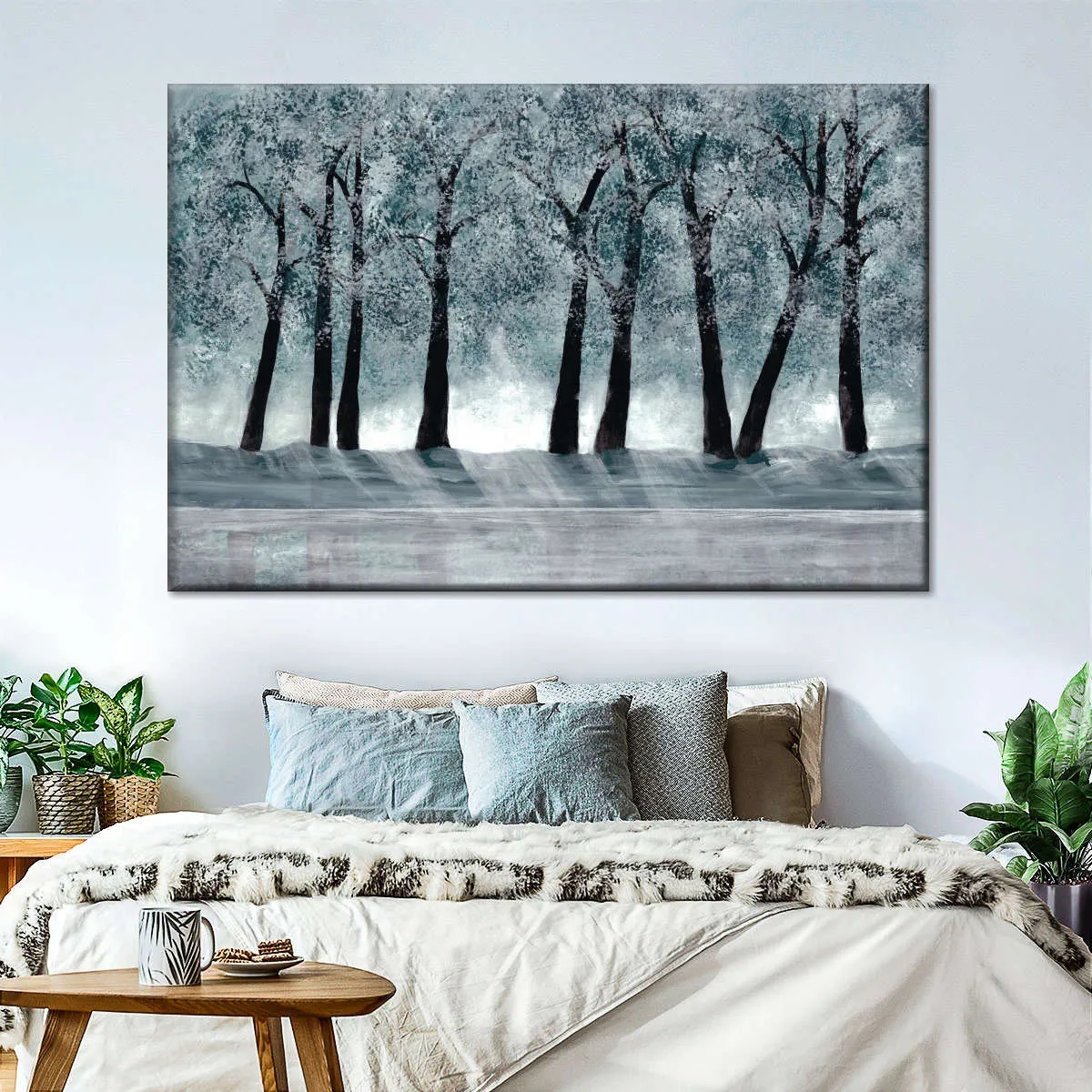 A Blue Forest Wall Art