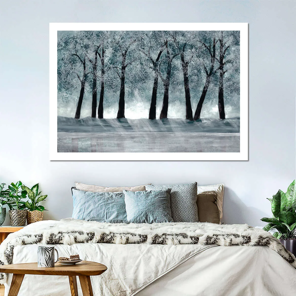 A Blue Forest Wall Art