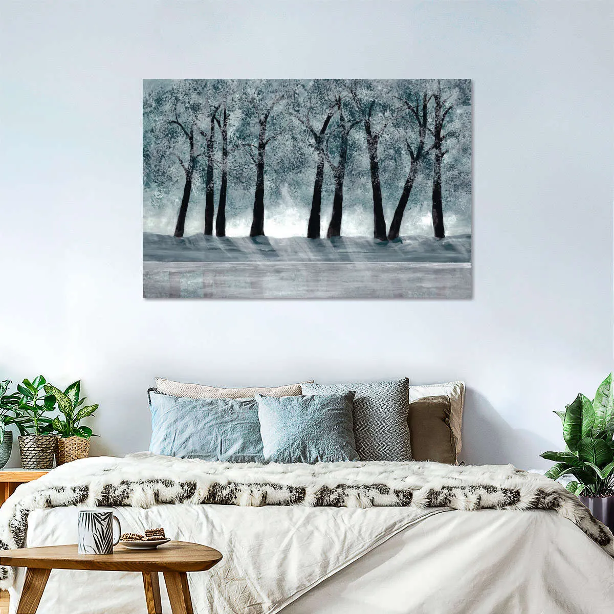 A Blue Forest Wall Art