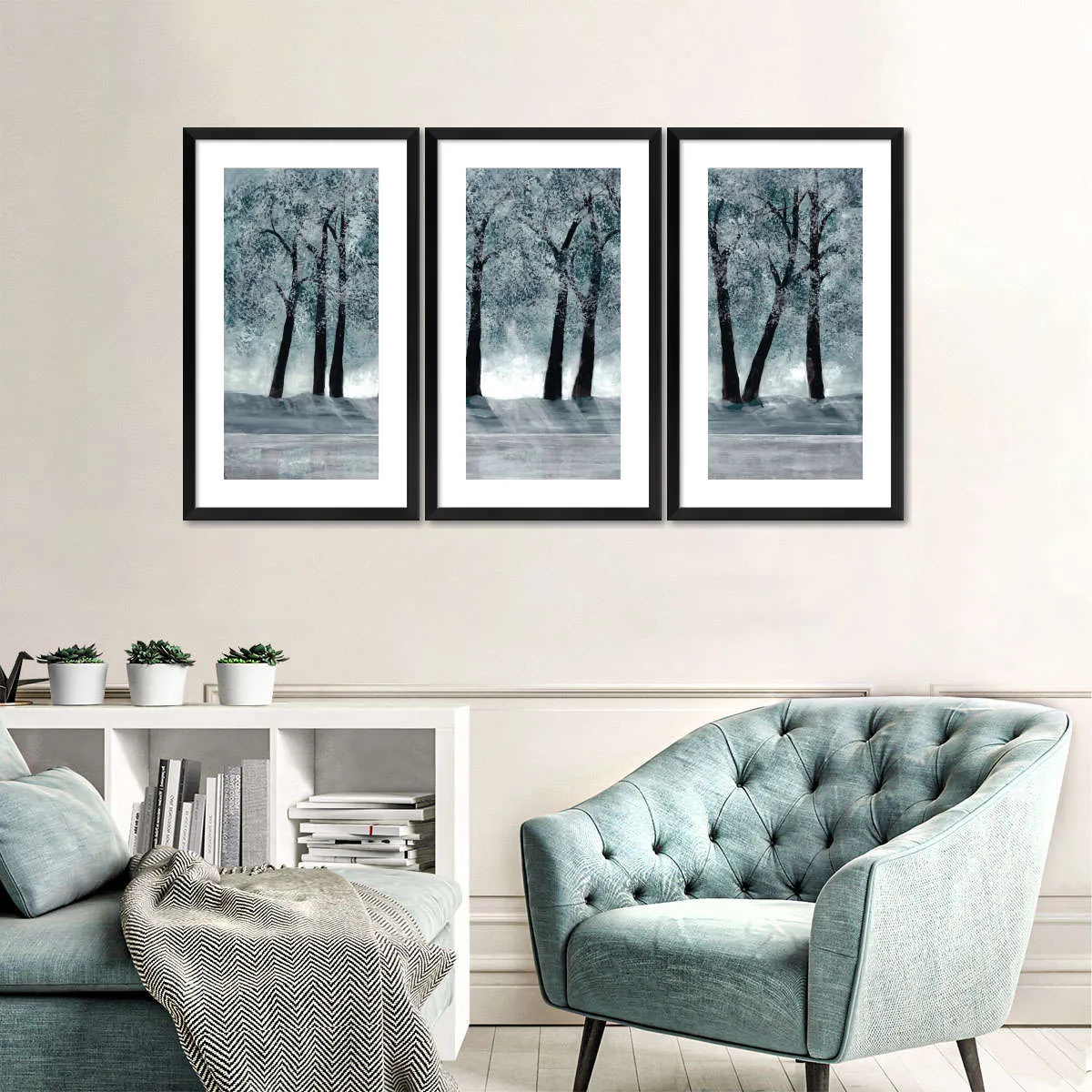 A Blue Forest Wall Art