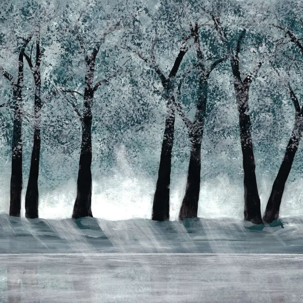 A Blue Forest Wall Art