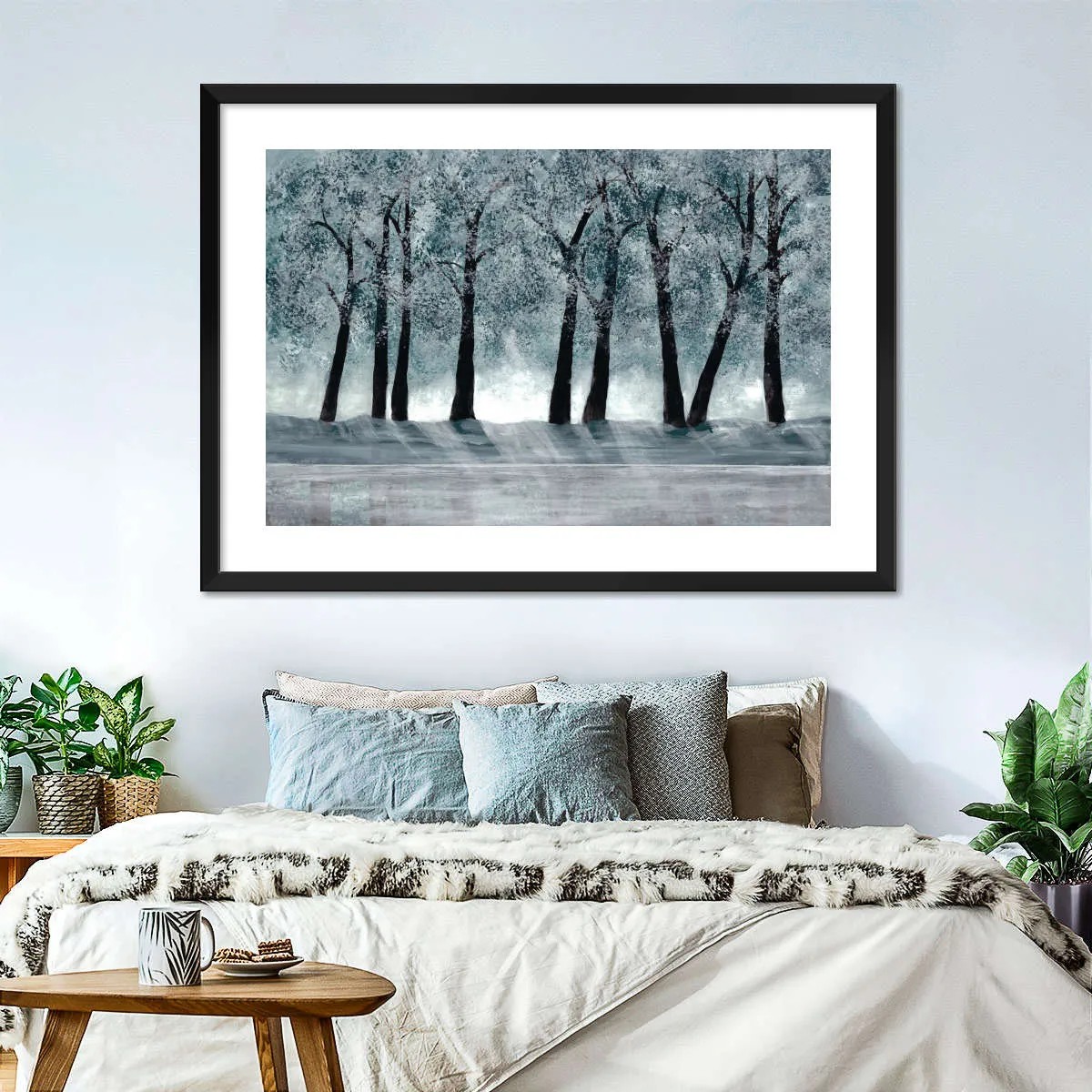 A Blue Forest Wall Art