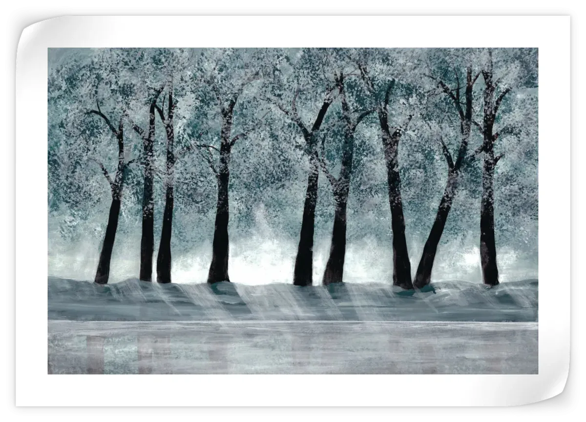 A Blue Forest Wall Art