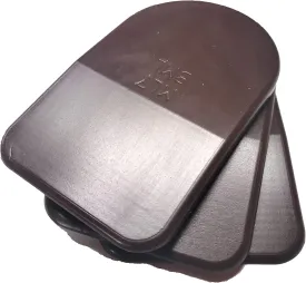 BML 7mm Heel Lifts, 3pk (Mens Large, Brown [Soft])