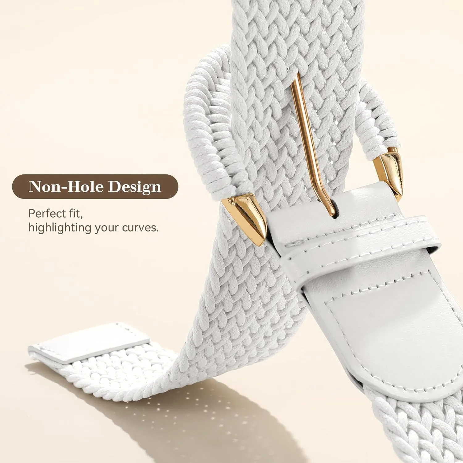 Braided Belt for Women Dress Summer Ladies Woven Wide Boho Belt for Jeans