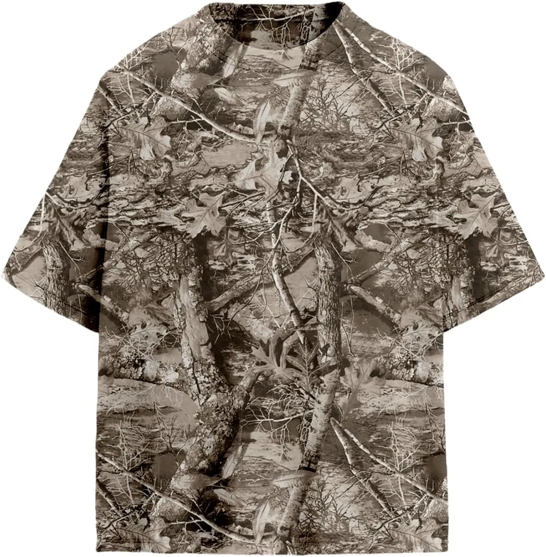 Camo Oversized Shirt Y2k Crewneck Maple Leaf Printed Short Sleeve Unisex Summer Graphic Tees