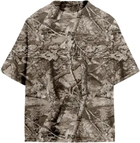 Camo Oversized Shirt Y2k Crewneck Maple Leaf Printed Short Sleeve Unisex Summer Graphic Tees