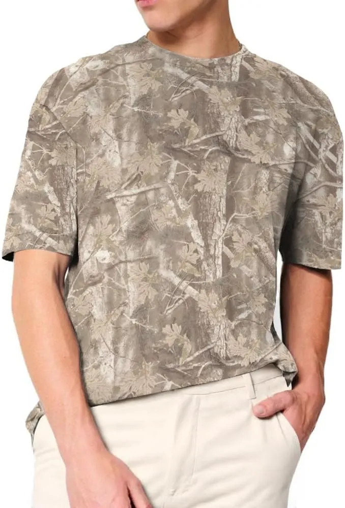 Camo Oversized Shirt Y2k Crewneck Maple Leaf Printed Short Sleeve Unisex Summer Graphic Tees