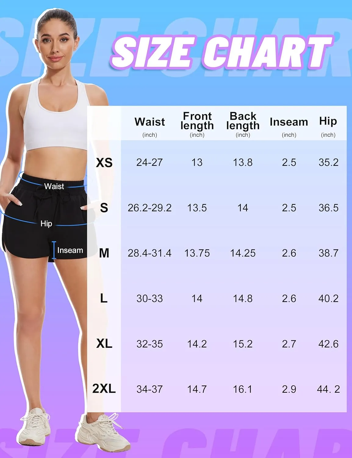 High Waisted Running Shorts for Women with Pockets, 2.5" Black Athletic Workout Gym Yoga Spandex Dolphin Shorts