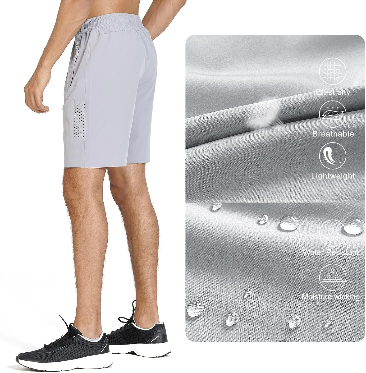 NORTHYARD Men's Athletic Running Shorts Quick Dry Workout Shorts 7"/ 5"/ 9" Lightweight Sports Gym Basketball Tennis Hiking