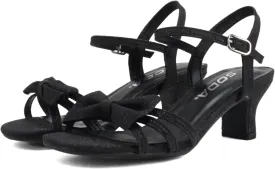 Soda Girly-2 Children's Girl's Open Toe Slingback Block High Heel Sandals
