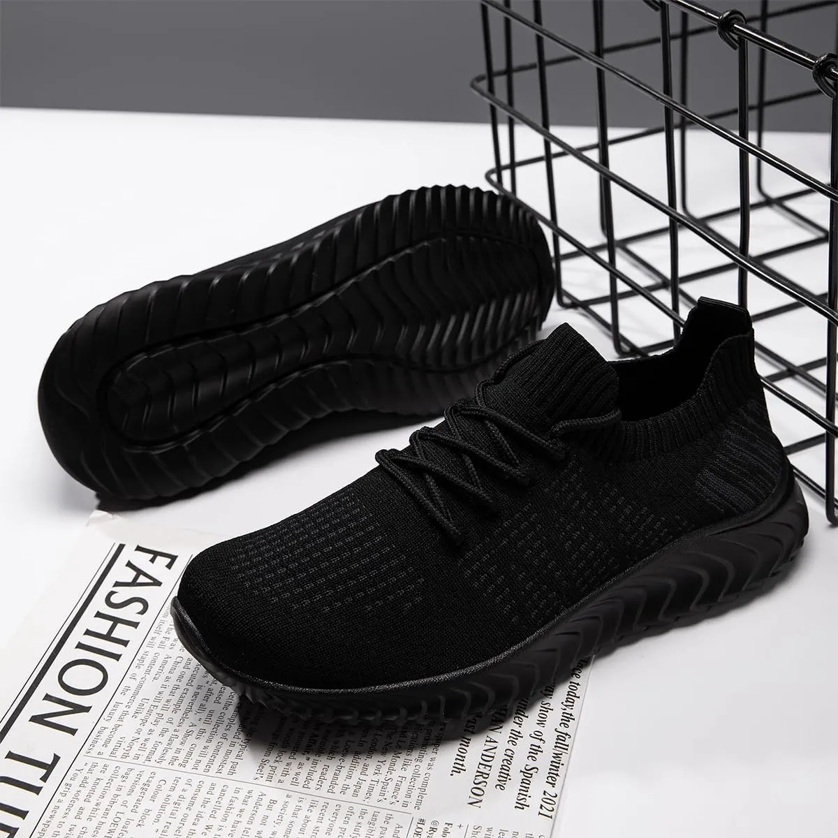 Womens Walking Shoes Slip On Casual Tennis Running Sport Workout Athletic Gym Sneakers Lightweight Breathable Non Slip Training Trainers