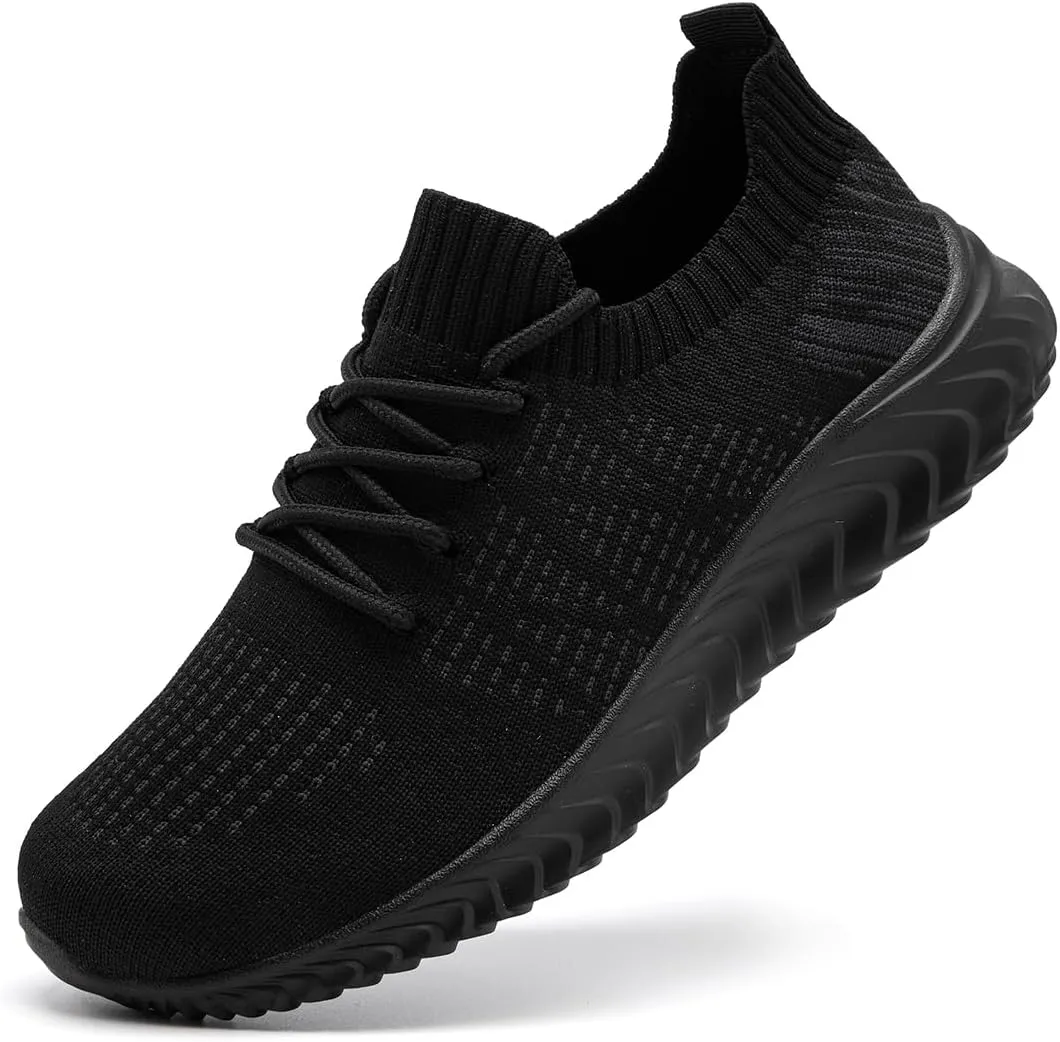 Womens Walking Shoes Slip On Casual Tennis Running Sport Workout Athletic Gym Sneakers Lightweight Breathable Non Slip Training Trainers