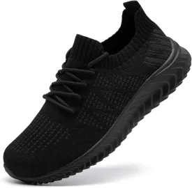 Womens Walking Shoes Slip On Casual Tennis Running Sport Workout Athletic Gym Sneakers Lightweight Breathable Non Slip Training Trainers